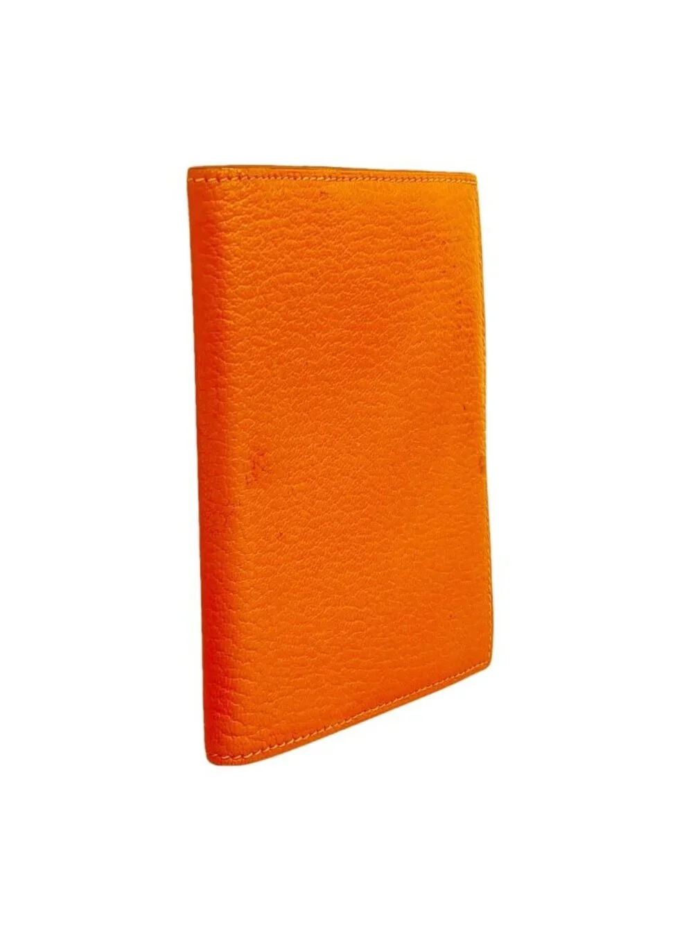 Hermes Notebook Cover Agenda Chevre Misor Orange Silver
